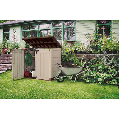 Keter zahradní přístřešek STORE IT OUT MAX béžová, 145,5x82x125 cm